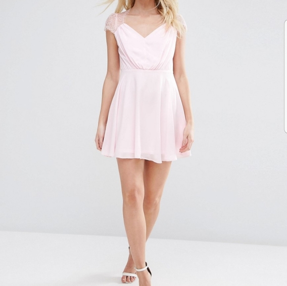 Romantic blush mini dress - Picture 1 of 3